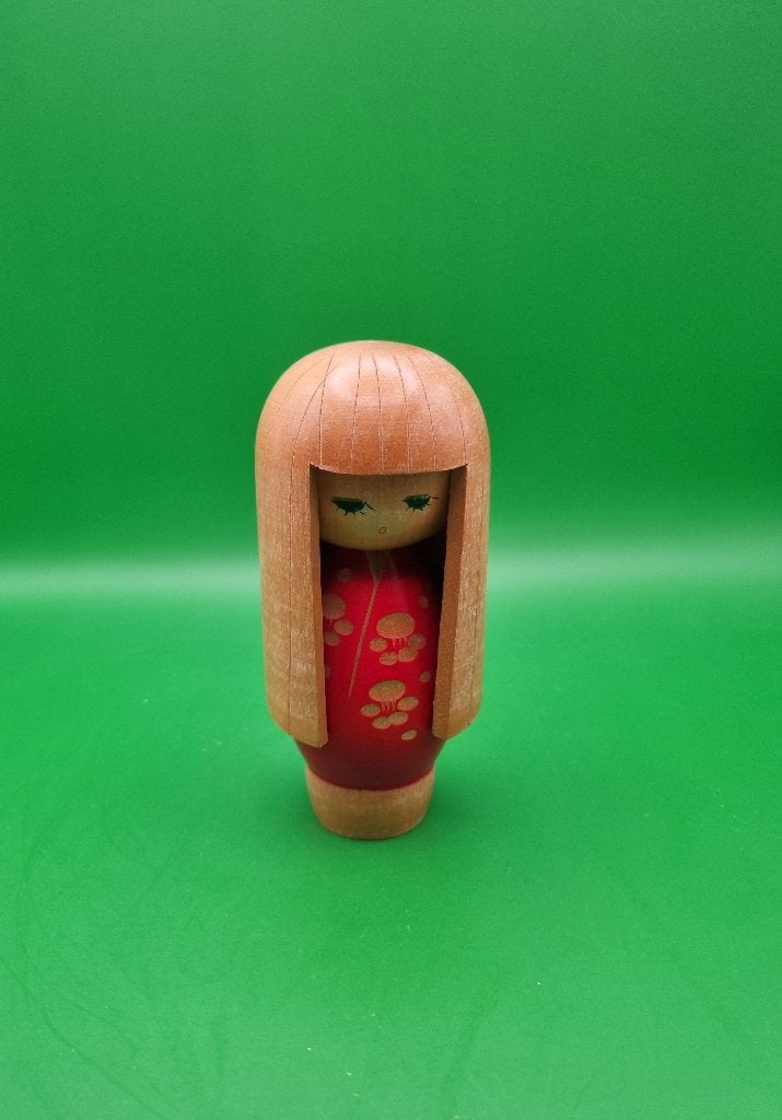 Kokeshi vintage « Otome » de Kenji Koyano, Enlèvement ou Envoi, Bois, Multicolore, Japon