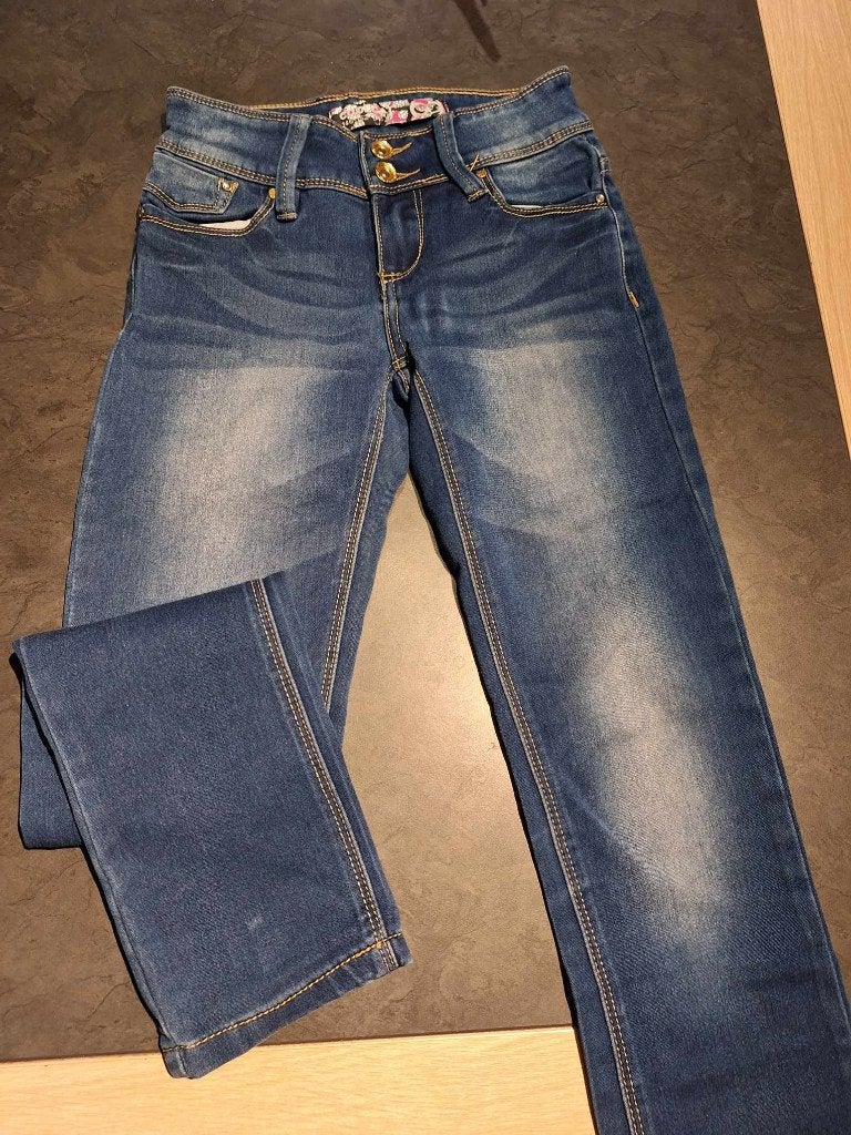 kinder jeans/bloesjes/kleed mt 140 tot 152, Ophalen of Verzenden, Zo goed als nieuw