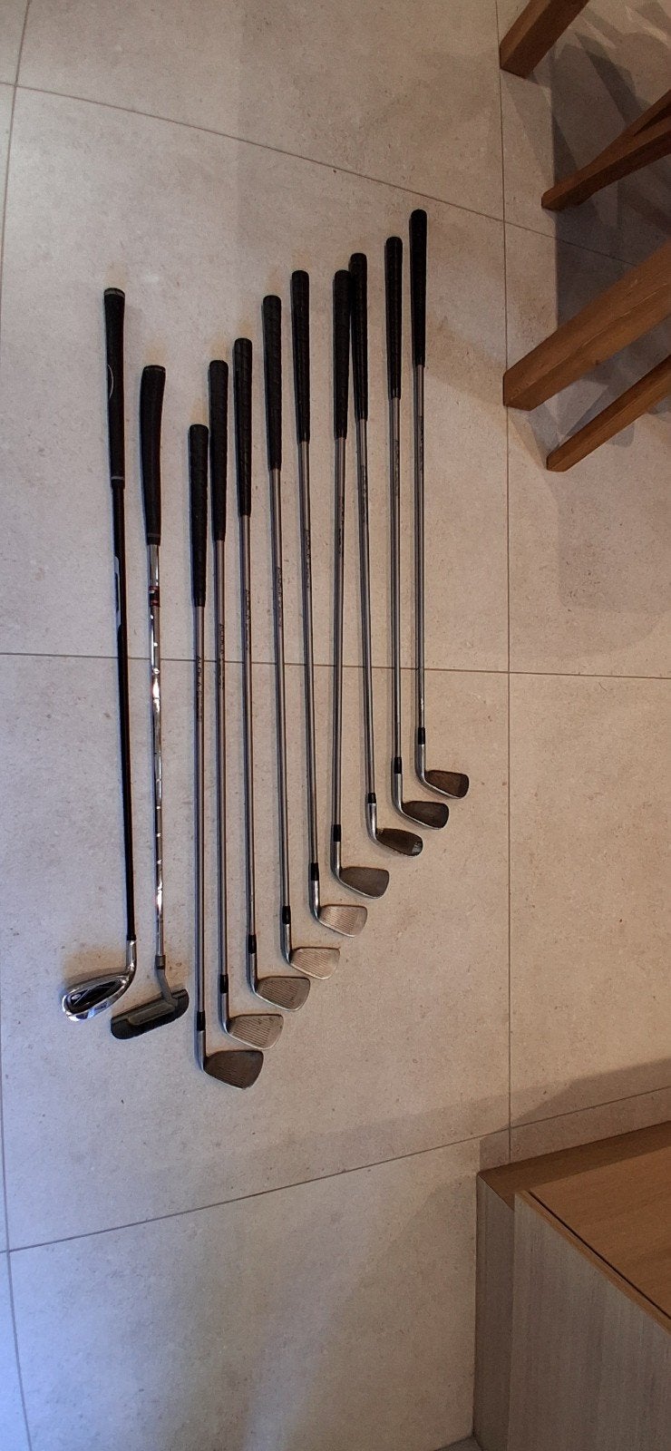 11 oude golfclubs, Sport en Fitness, Golf, Gebruikt, Club