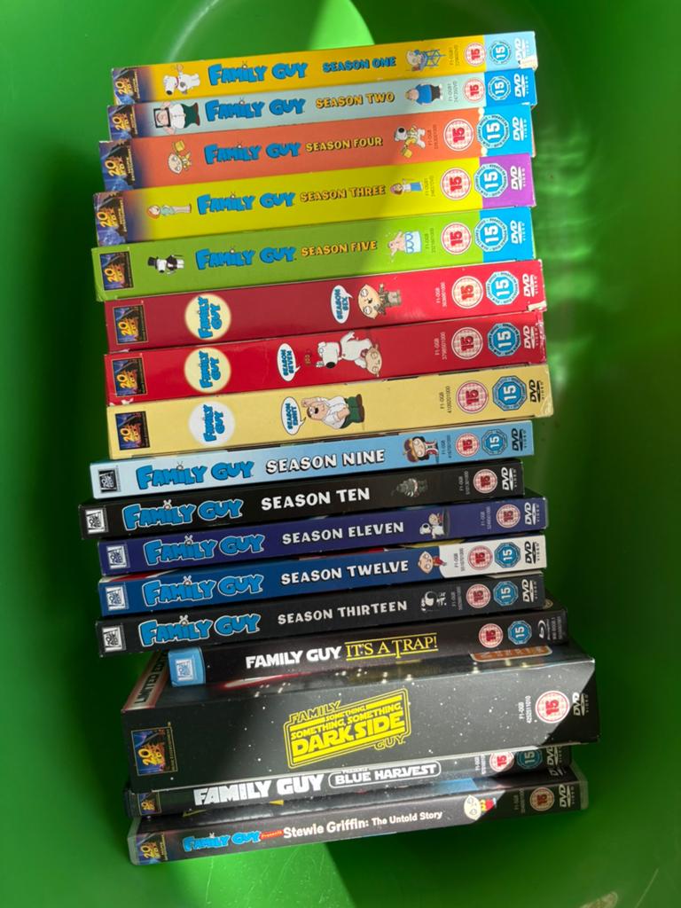 Family Guy 13 seizoenen en 4 films, Ophalen, Zo goed als nieuw