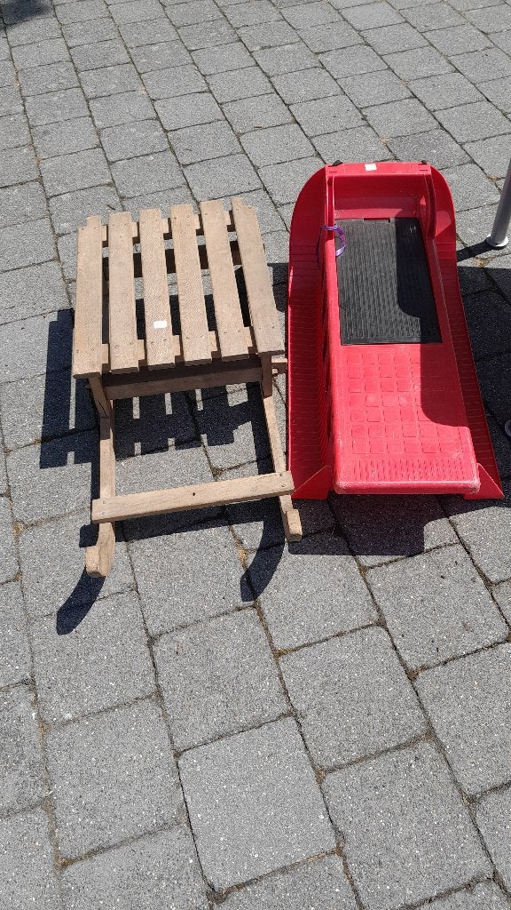 Houten slee, Kinderen en Baby's, Speelgoed | Buiten | Sleeën, Ophalen