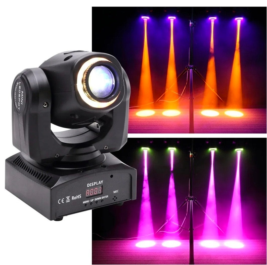 Moving head 60 watt, Ophalen, Licht, Stroboscoopeffect