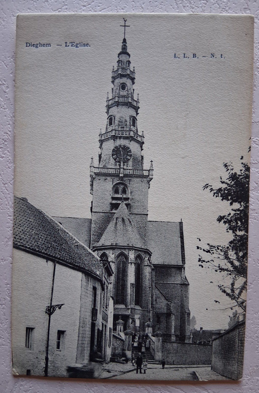 vintage Postkaart Kerk van Diegem, Ophalen of Verzenden