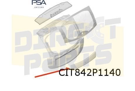 Citroën C-Zero achterklep sierlijst (te spuiten) (10/10-7/20, -, Nieuw, Ophalen of Verzenden, Achter