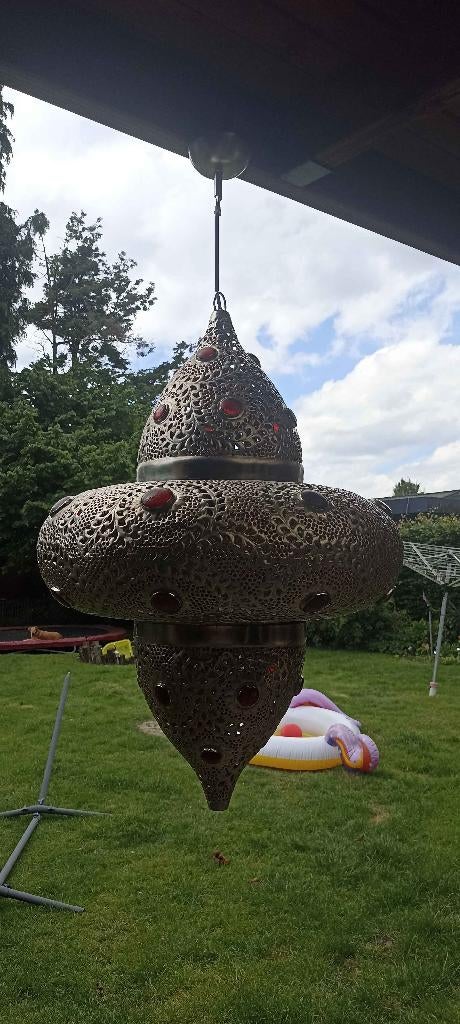 indische hanglamp, Indisch, Verre, Comme neuf, Enlèvement