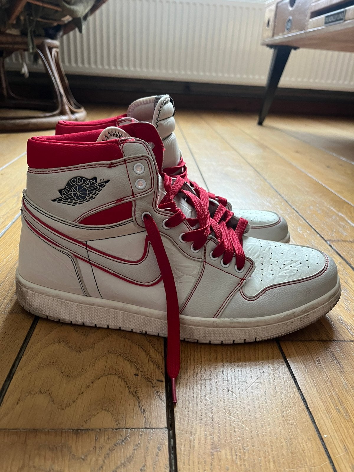 Baskets Nike Air Jordan 1 Retro High OG Phantom, Vêtements | Hommes, Chaussures, Enlèvement ou Envoi, Porté, Blanc, Baskets