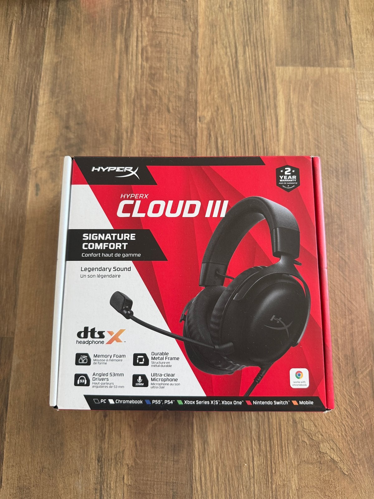 HyperX Cloud III Wired Gaming Headset, Ophalen of Verzenden, Gaming headset, Zo goed als nieuw