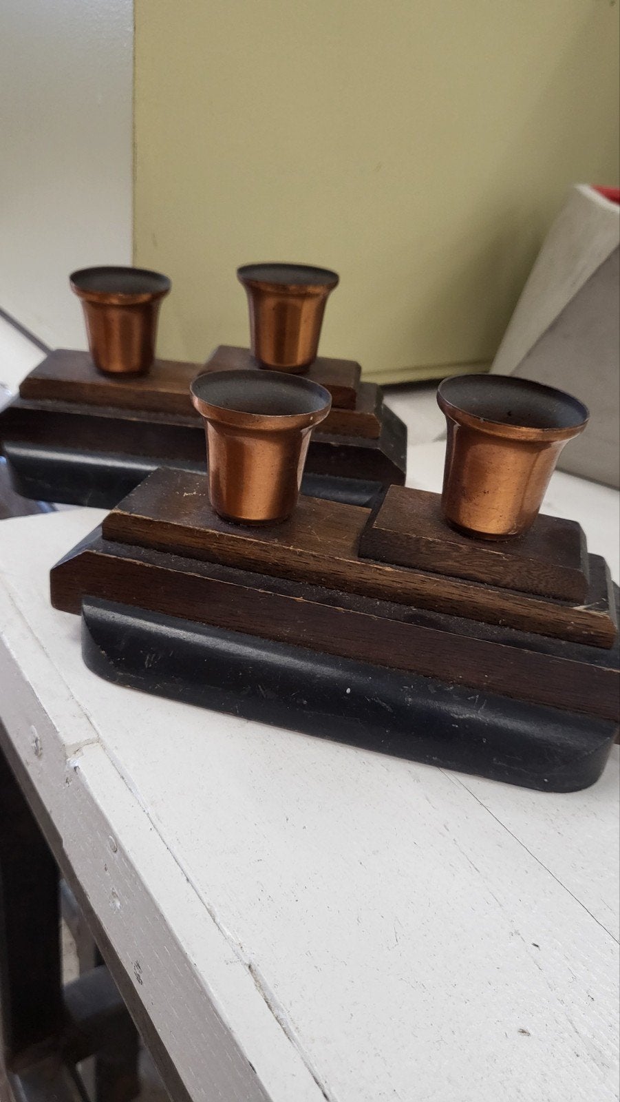 vintage kaarshouders, Ophalen