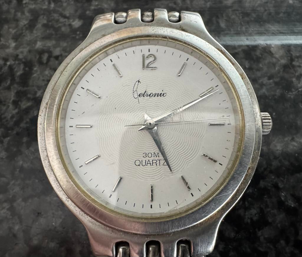 Cetronic oude herenhorloge, Overige merken, Staal, Polshorloge, 1930 tot 1960