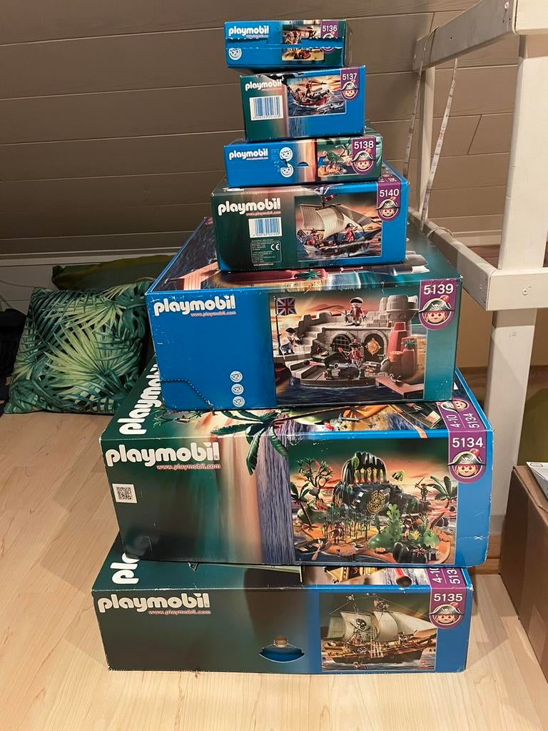 Grote set Playmobil piraten (7 dozen), Kinderen en Baby's, Speelgoed | Playmobil, Ophalen of Verzenden, Gebruikt, Complete set