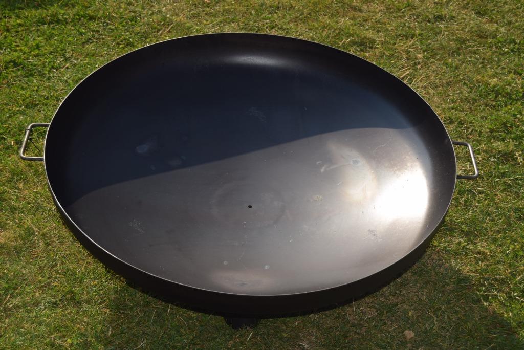 Vuurpot, bbq, ronde metalen bak met een diameter van 80 cm, Ophalen, Nieuw, Vloer
