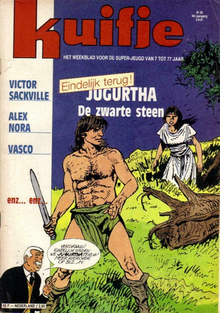 Weekblad Kuifje van 3-9-1991, 46ste Jaargang, Nummer 36, Gelezen, Europa, Ophalen of Verzenden, Meerdere comics