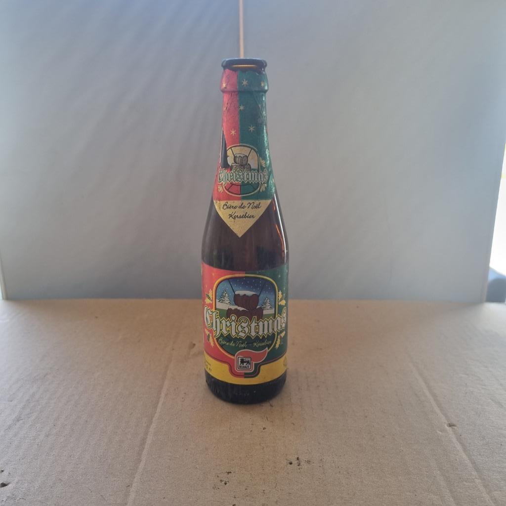 Bouteille de bière Christmas Delhaize (modèle 6), Collections, Enlèvement ou Envoi, Utilisé, Bouteille(s), Autres marques