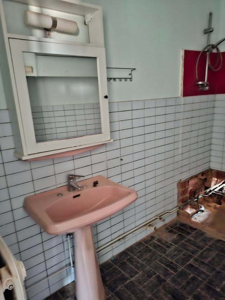 Vintage badkamermeubel en wastafel, Huis en Inrichting, Ophalen, Spiegelkast