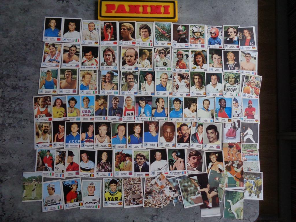 AUTOCOLLANTS PANINI SPORT VEDETTES  84X ANNO 1974, Envoi, Comme neuf