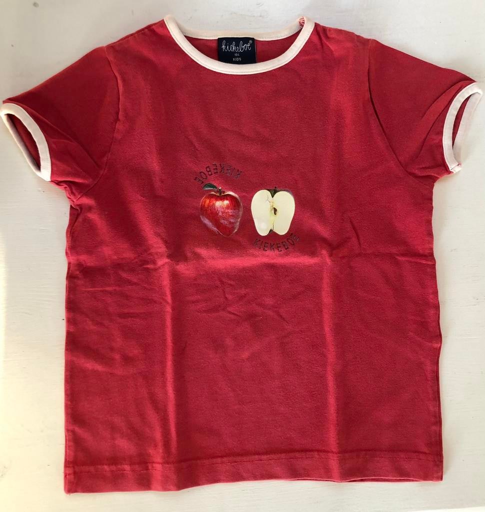 t-shirt appel Kiekeboe Kids 104, Gebruikt, Jongen of Meisje, Kiekeboe, Ophalen of Verzenden