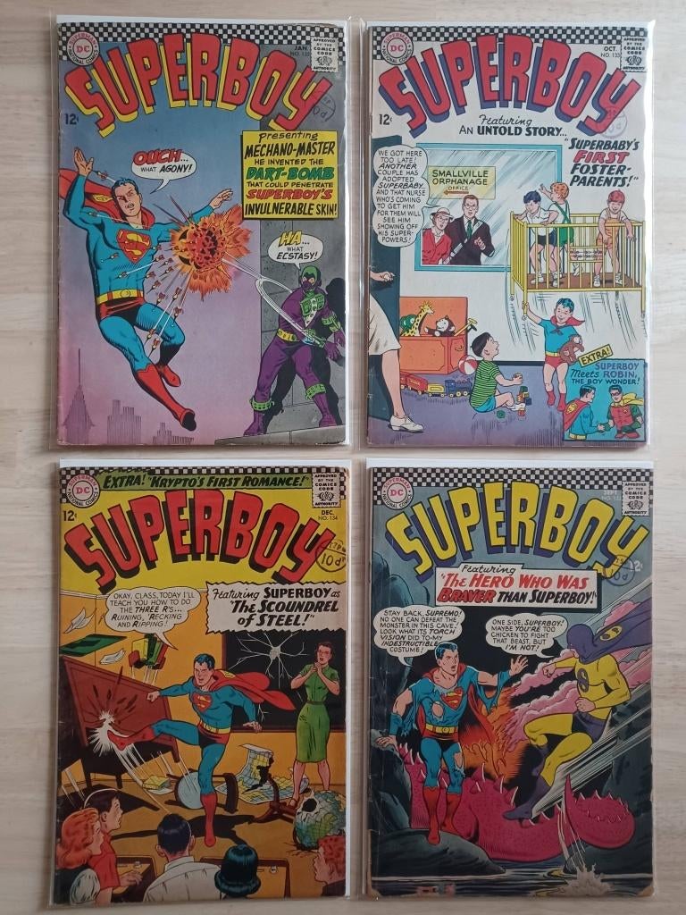 Superboy 1966-1967 (6 comics), Gelezen, Amerika, DC comics, Ophalen of Verzenden