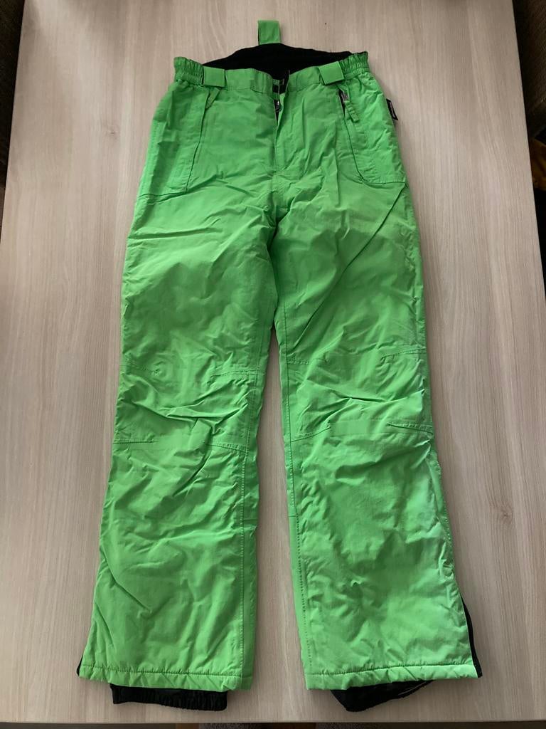 Ski broek fel groen maat 158 - 164, Kleding | Dames, Wintersportkleding, Ophalen of Verzenden, Gedragen, Broek
