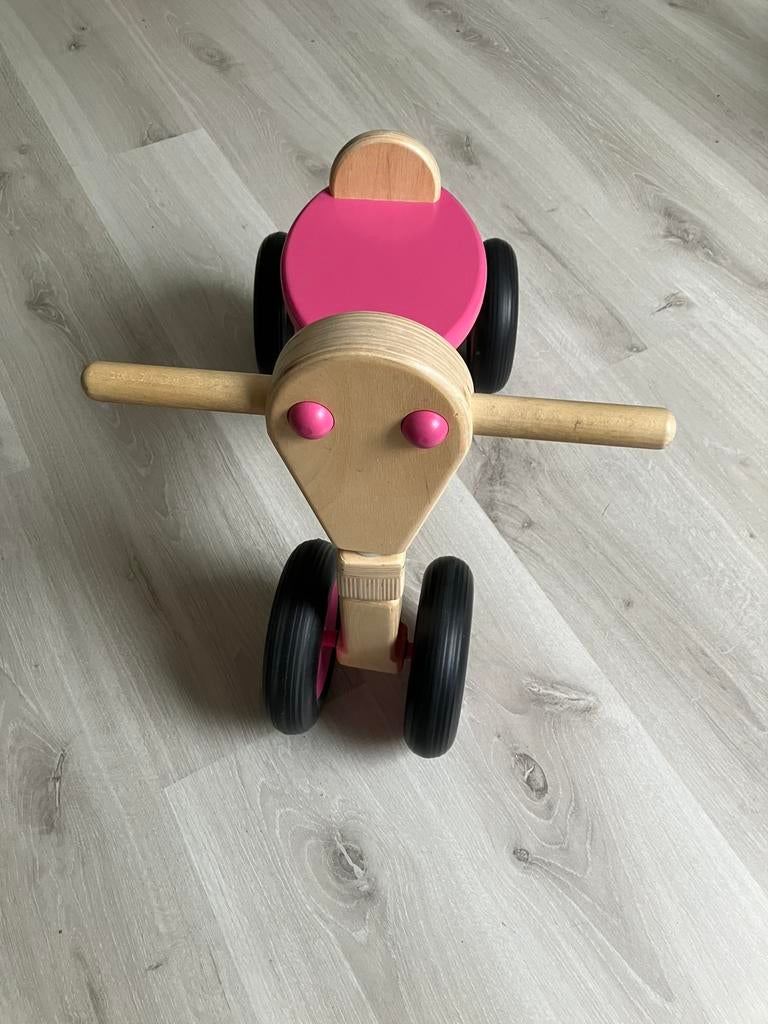 Houten loopfiets Van Dijk, Enfants & Bébés, Jouets | Jouets en bois, Comme neuf, Enlèvement