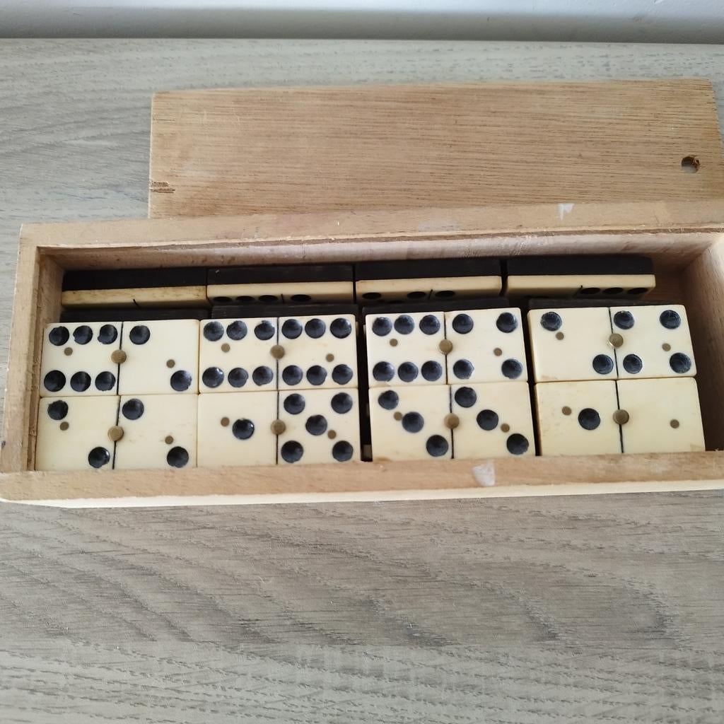 Antiek domino spel, Antiek en Kunst, Ophalen of Verzenden