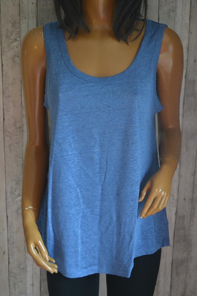 Esmara assymetrische top grijsblauw L44/46, Blauw, Maat 46/48 (XL) of groter, Zo goed als nieuw, Zonder mouw