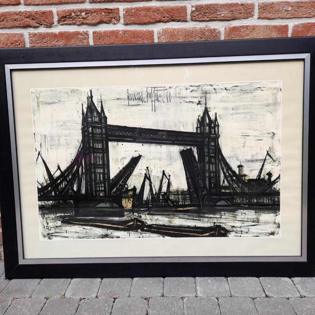 Lithografie Tower Bridge Bernard Buffet, Enlèvement