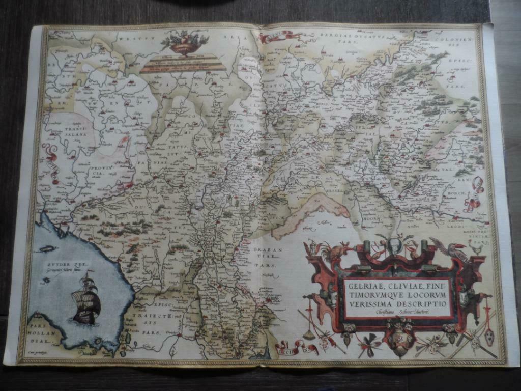 LANDKAARTEN THEATRUM ORBIS TERRARUM 4 SCHITTERENDE KAARTEN, Boeken, Atlassen en Landkaarten, Verzenden, Europa Overig, Landkaart