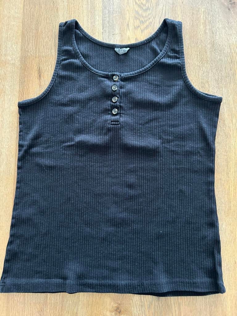 Zwarte top Zeeman maat 44 (2), Enlèvement ou Envoi, Zeeman, Comme neuf, Noir