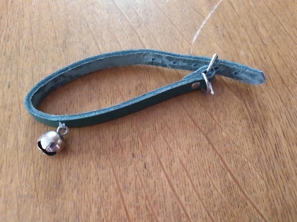 Kattenhalsketting met bel - lengte 25 cm, Ophalen of Verzenden, Gebruikt