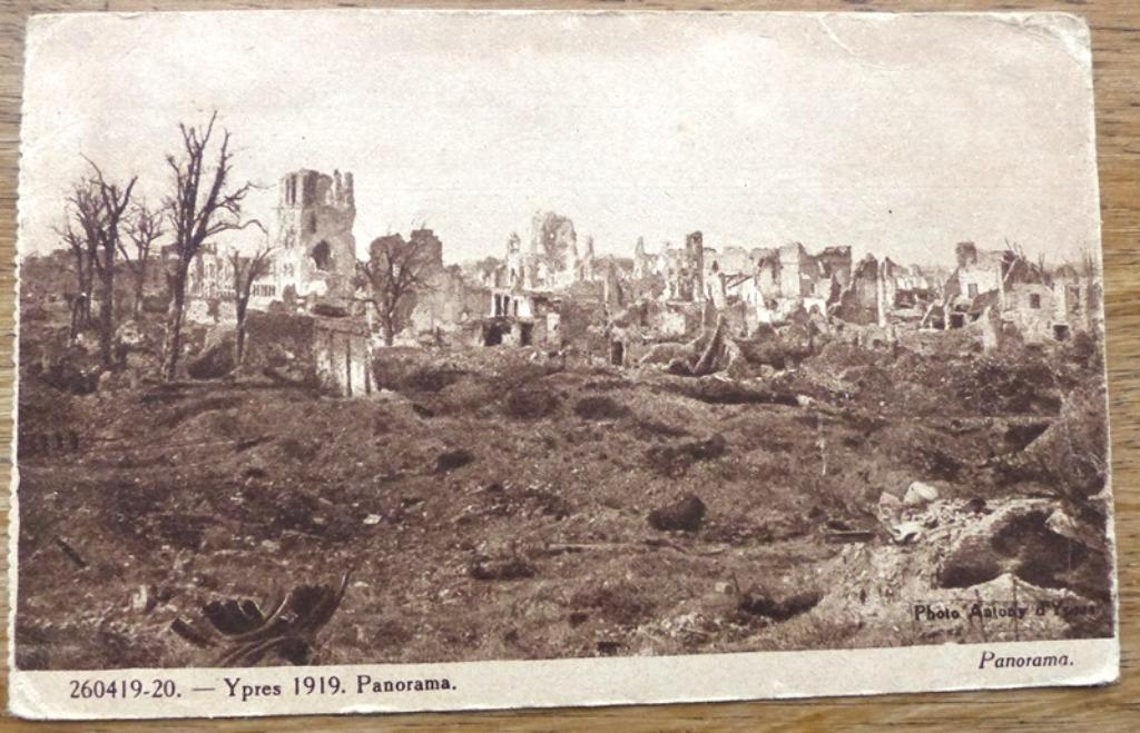Postkaart uit Ieper (1919), Verzamelen, Ophalen of Verzenden, Voor 1920, Gelopen, West-Vlaanderen