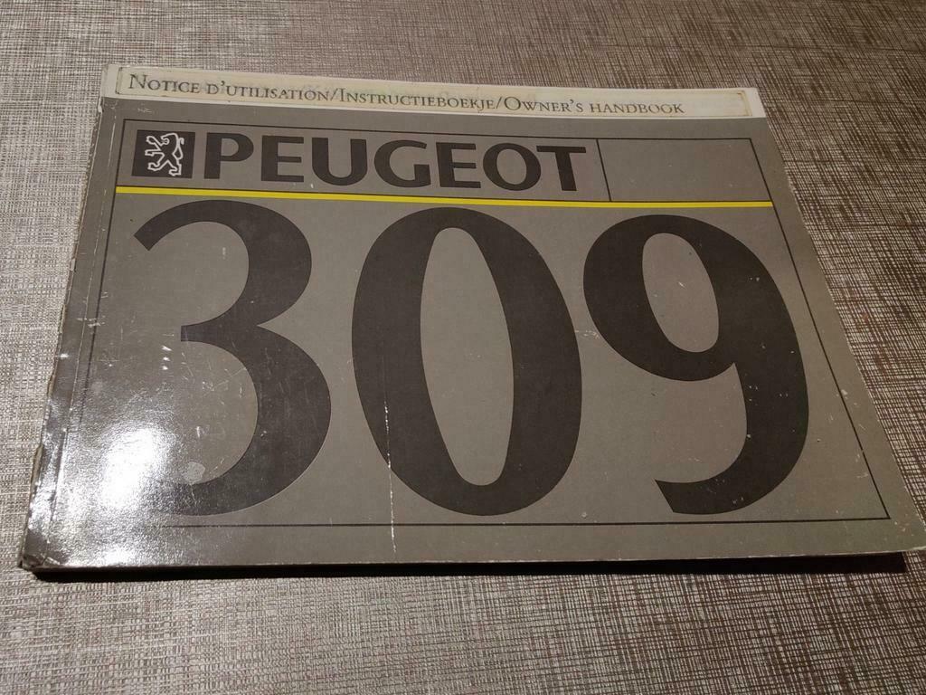 PEUGEOT 309 Handleiding Notice, Enlèvement ou Envoi