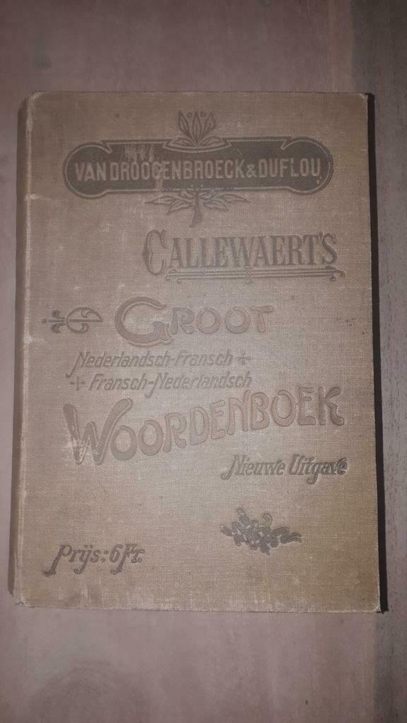 Callewaert's groot Nederlandsch-Fransch 1909, Enlèvement ou Envoi