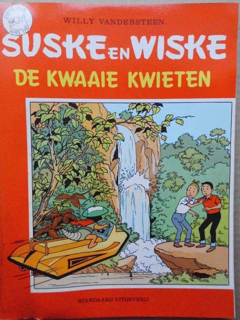 Suske en Wiske - De kwaaie kwieten, Boeken, Stripverhalen, Gelezen, Willy Vandersteen, Eén stripboek, Ophalen of Verzenden
