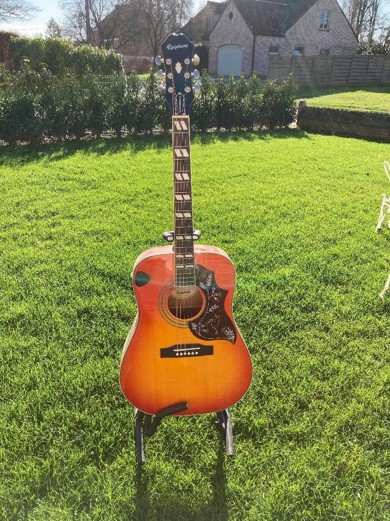 Epiphone Hummingbird PRO/FC ! prijsverlaging!, Muziek en Instrumenten, Ophalen, Zo goed als nieuw, Western- of Steelstringgitaar