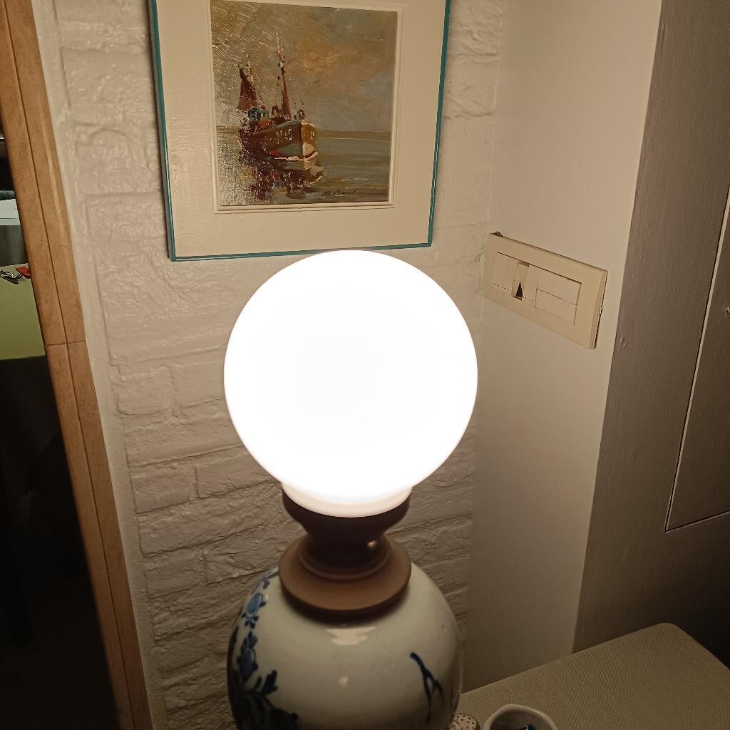 Delfts blauwe tafellamp, Antiek en Kunst, Ophalen of Verzenden