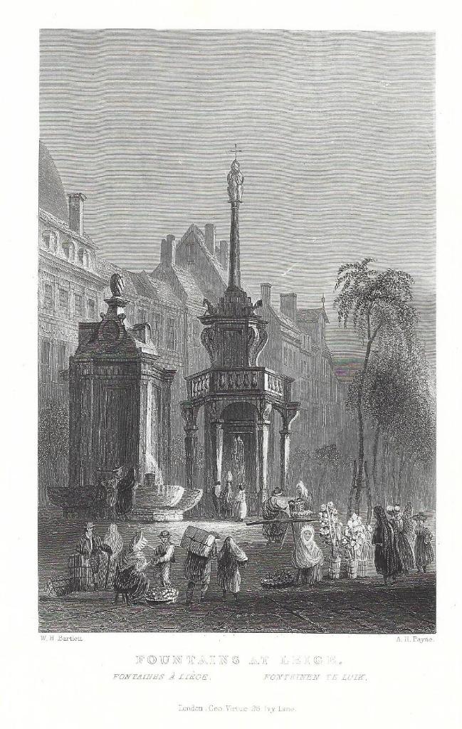 1837 - Liège - les fontaines, Envoi