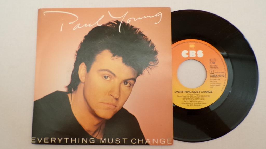 PAUL YOUNG - Everything must change (45t), Enlèvement ou Envoi, Comme neuf, Pop