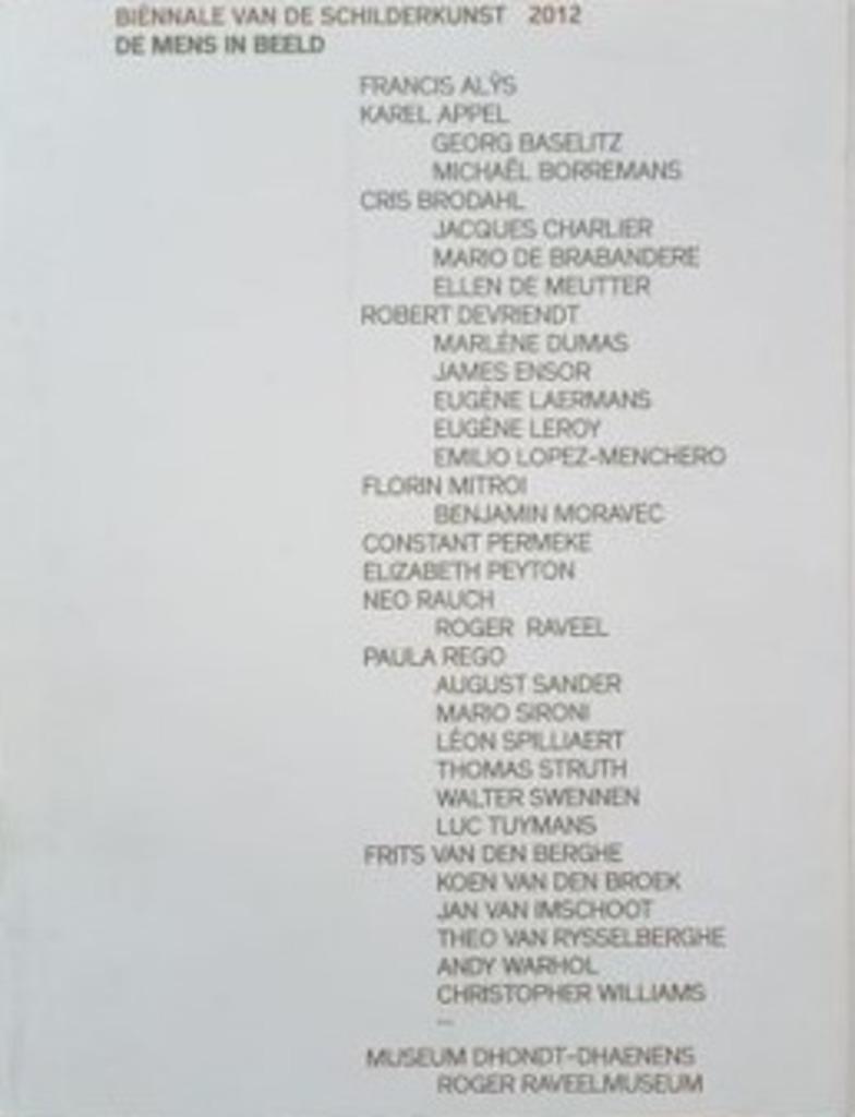 Biënnale van de schilderkunst 2012 (MDD), Boeken, Kunst en Cultuur | Beeldend, Zo goed als nieuw, Ophalen of Verzenden