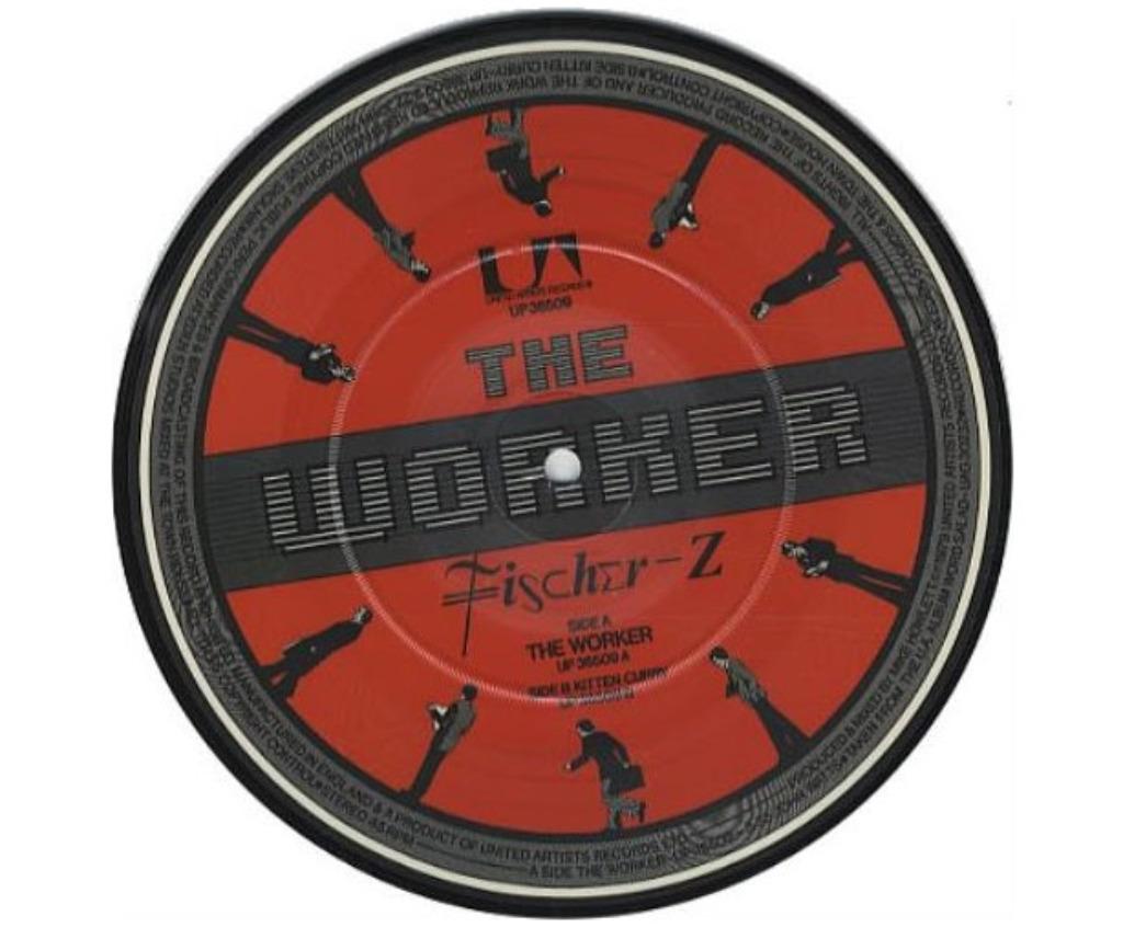 Fischer-z The Worker picture single, 7 inch, Single, Ophalen of Verzenden, Zo goed als nieuw