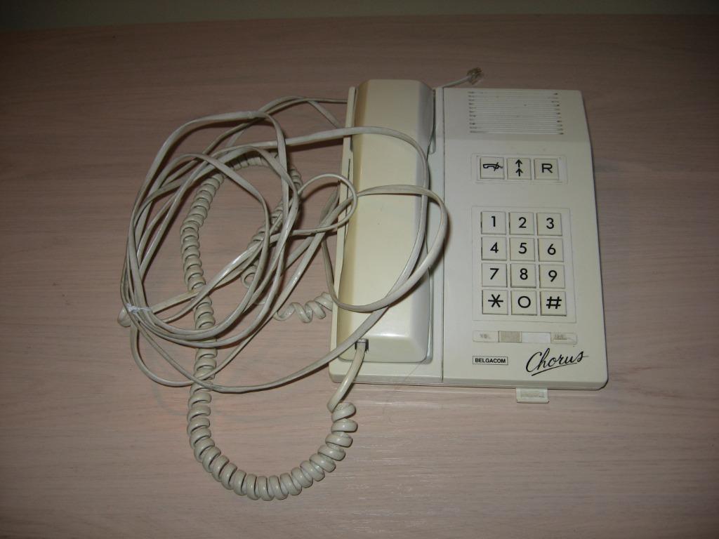 Belgacom witte vaste telefoon, Telecommunicatie, Ophalen of Verzenden, Zo goed als nieuw
