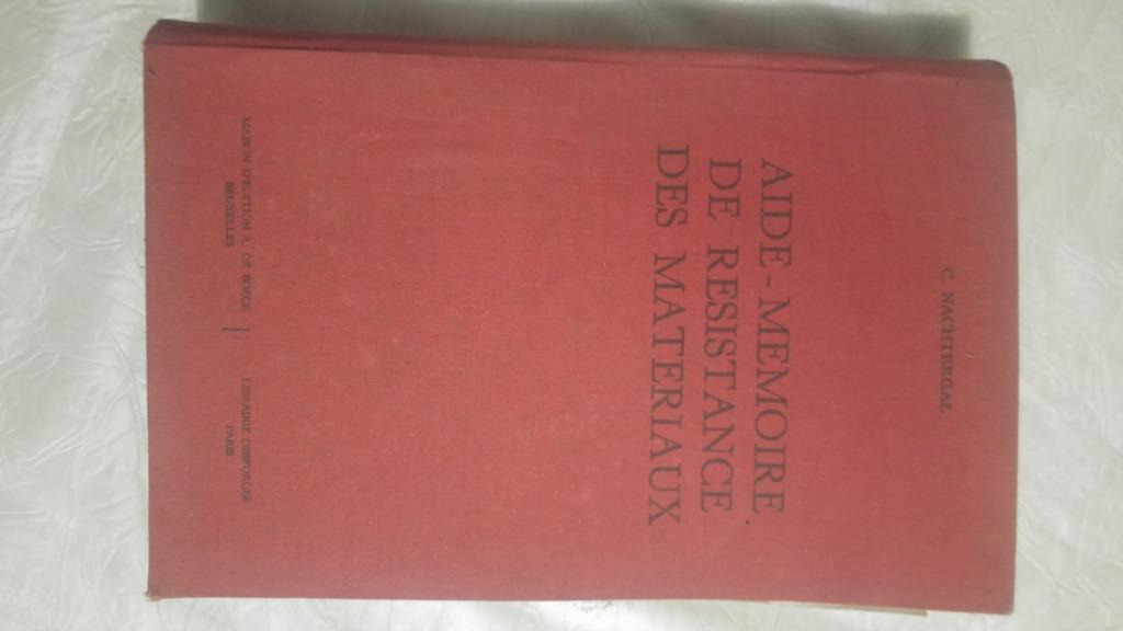 Vintage Livre aide memoire resistance des materiaux 1966, Enlèvement ou Envoi, Utilisé