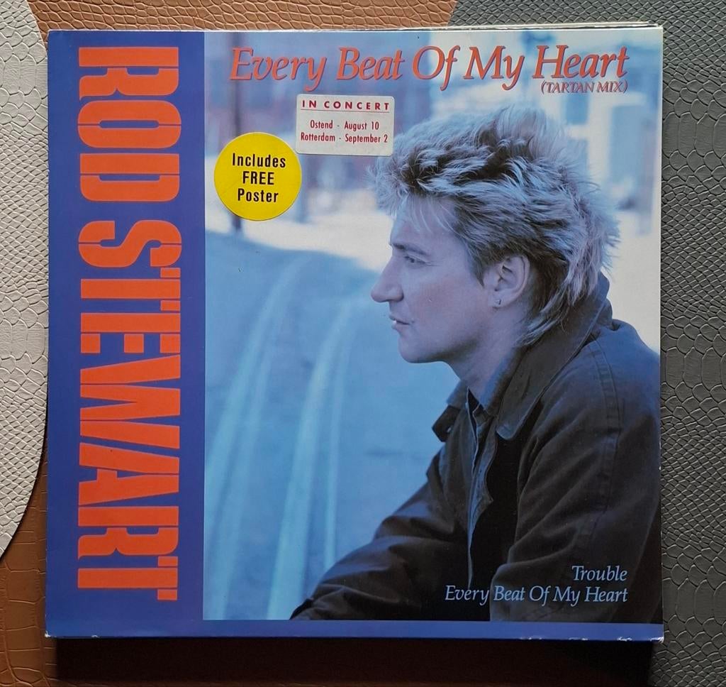 Maxisingle Rod Stewart - Every beat of my heart, Ophalen of Verzenden, Gebruikt