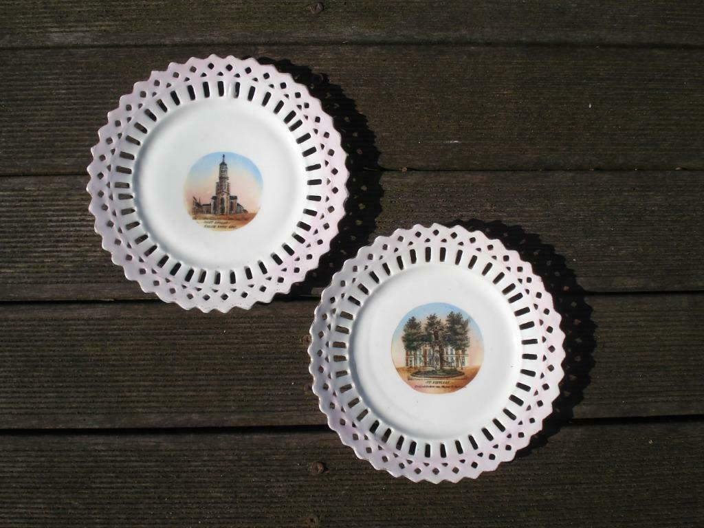1 Retro bordje van de stad: Sint-Niklaas, Antiek en Kunst, Ophalen of Verzenden