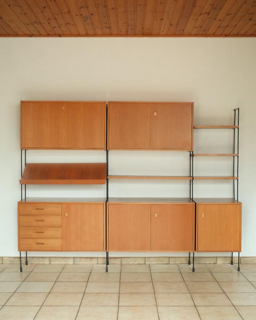 Wall unit, Ernst-Dieter Hilker, Omnia Möbelwerke, Huis en Inrichting, Kasten | Wandmeubels, Zo goed als nieuw, 150 tot 200 cm