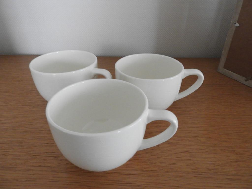 3 koffietassen, Enlèvement ou Envoi, Neuf, Porcelaine, Tasse(s) et/ou soucoupe(s)