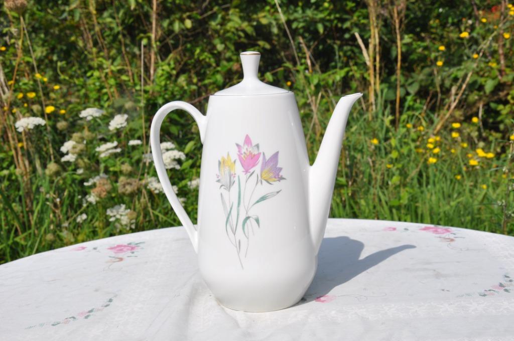 cafetière porcelaine 3 fleurs colditz  germany, Antiek en Kunst, Ophalen of Verzenden