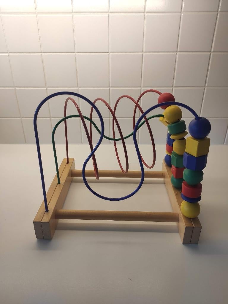 kralenframe spiraal Ikea, Kinderen en Baby's, Speelgoed | Houten speelgoed, Ophalen, Gebruikt, Overige typen