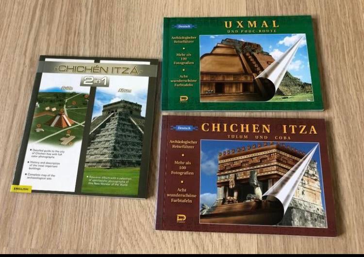 3 x reisgids / souvenir boekjes over de Maya in Mexico, Livres, Guides touristiques, Comme neuf, Enlèvement ou Envoi