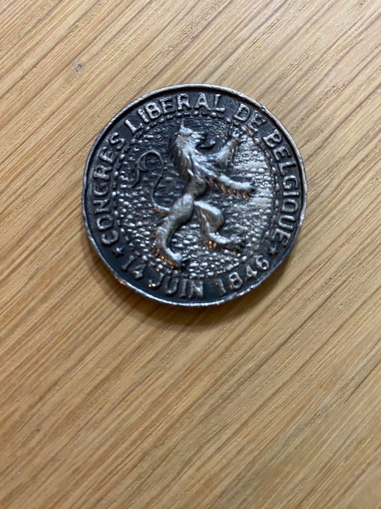 Medaille Liberaal Congres van België 1846, Ophalen of Verzenden, België