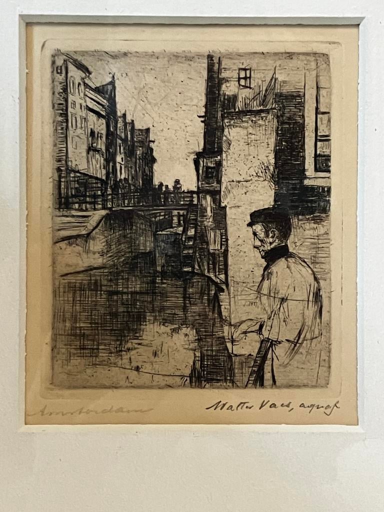 Ets Walter Vaes (1882-1958) Amsterdam, Ophalen of Verzenden